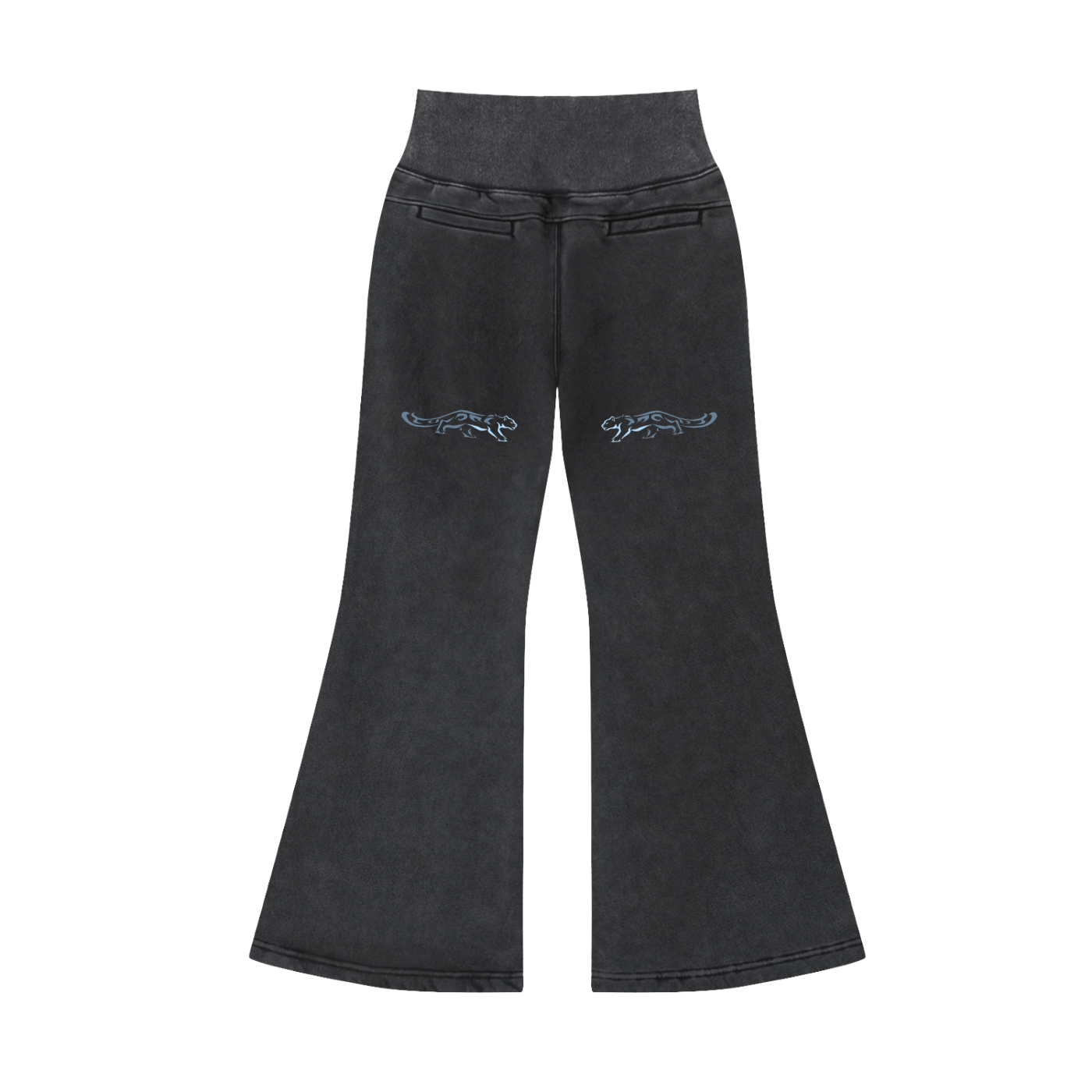 Vintage Washed Flared Fleece Pants