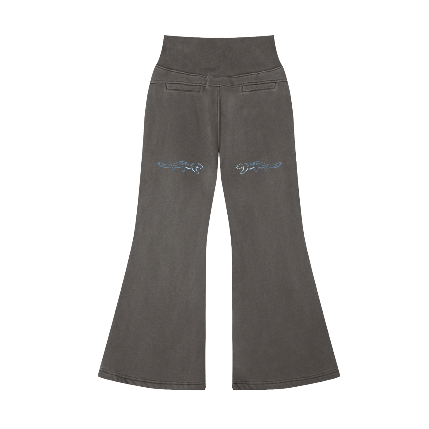 Vintage Washed Flared Fleece Pants