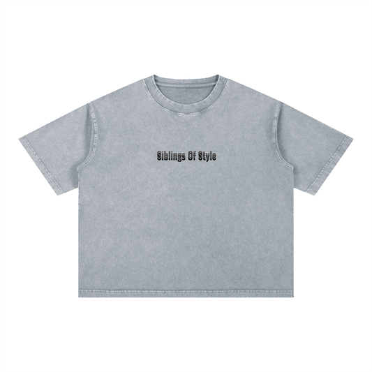 Mineral Wash Boxy Cotton T-Shirt