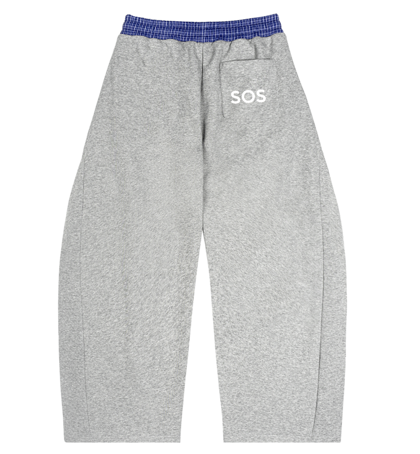 grey "kick rocks" trackies