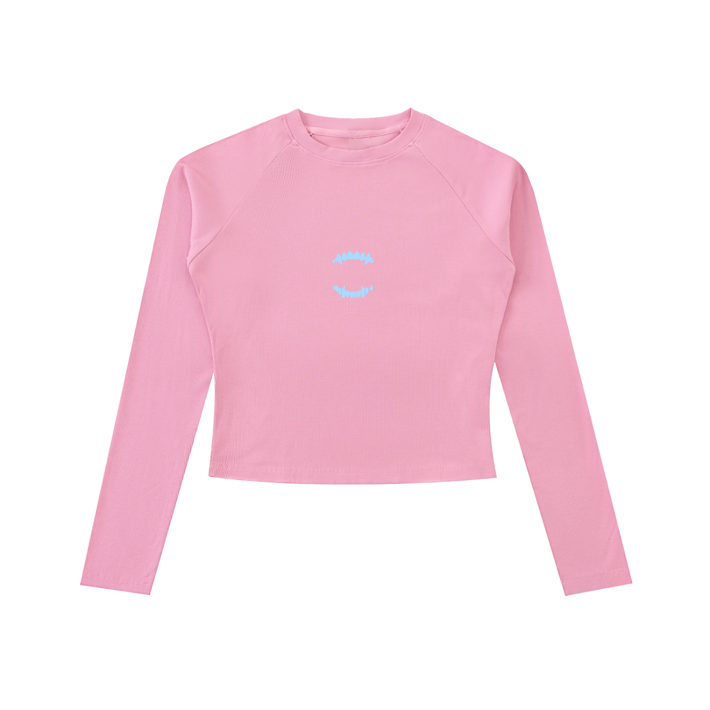 Dyed Washed Raglan Long Sleeve Slim T-Shirt