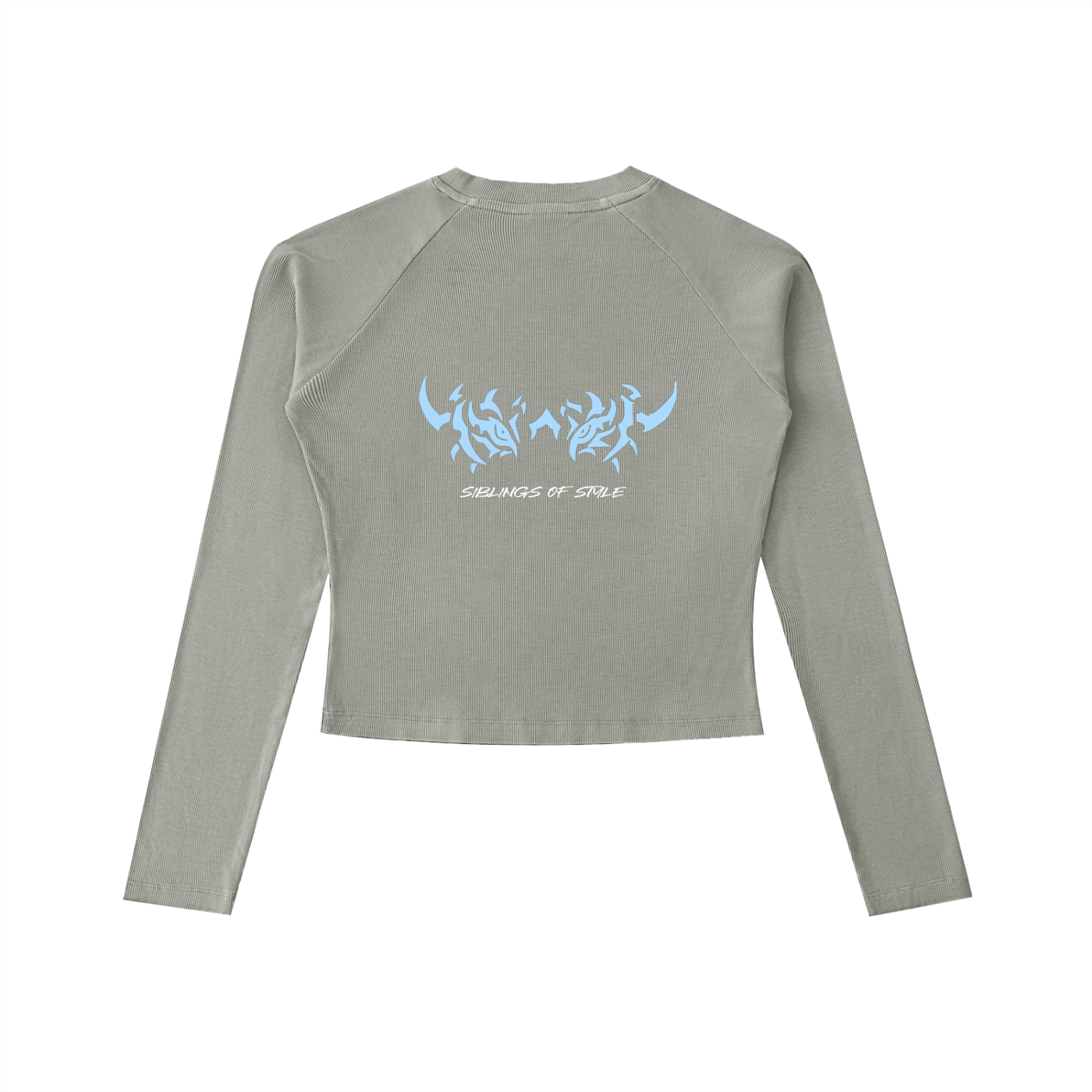 Dyed Washed Raglan Long Sleeve Slim T-Shirt