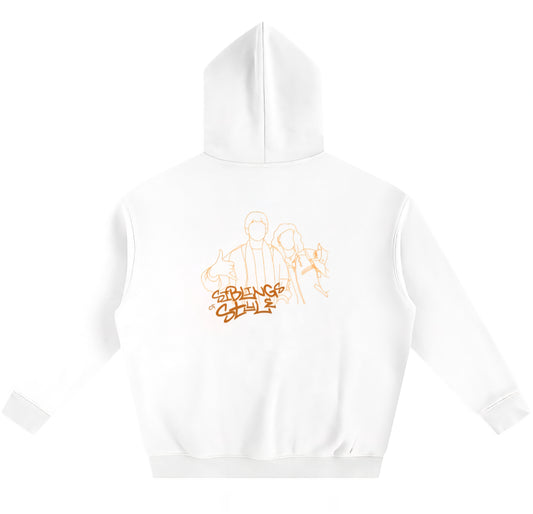 Oversized fleece SOS hoodie