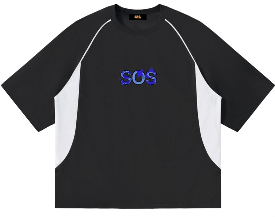 New active Contrast Piping Panel Raglan T-Shirt